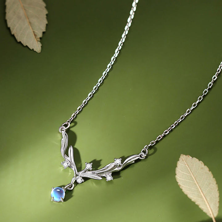 Buddha Stones Collana con ciondolo in argento sterling 925 con vischio che tiene lontani gli spiriti maligni - image 3
