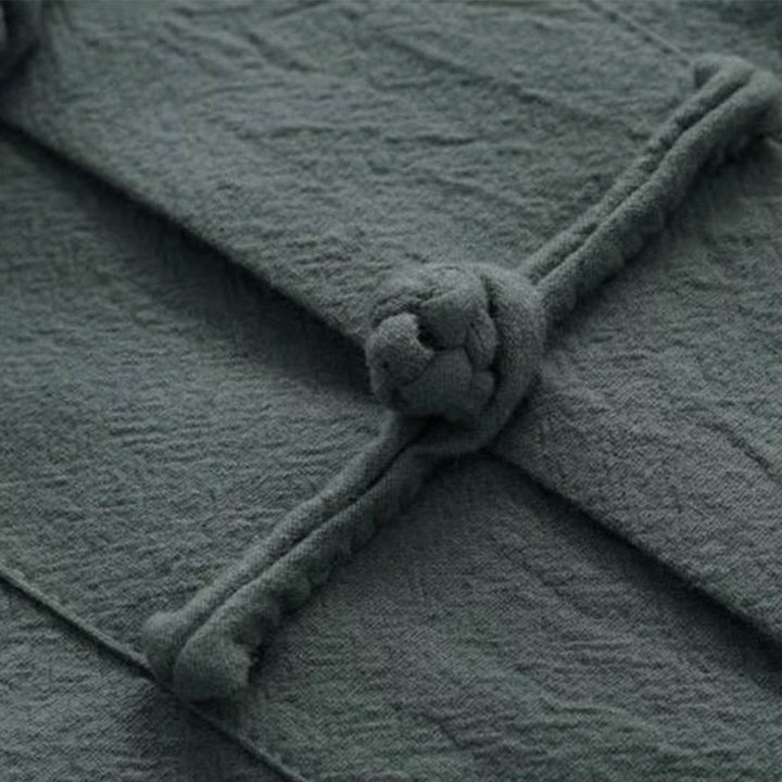 Set da uomo con camicia a maniche lunghe e pantaloni, completo da uomo, in 2 pezzi, con Buddha Stones bottoni tradizionali. - image 8