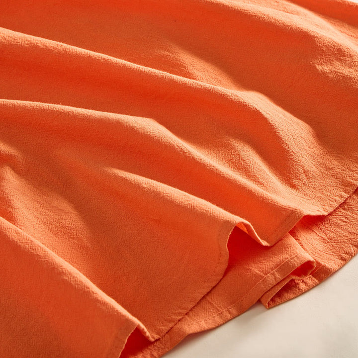 Abito midi da donna con maniche corte, ricamo geometrico con Buddha Stones e tasche - image 17