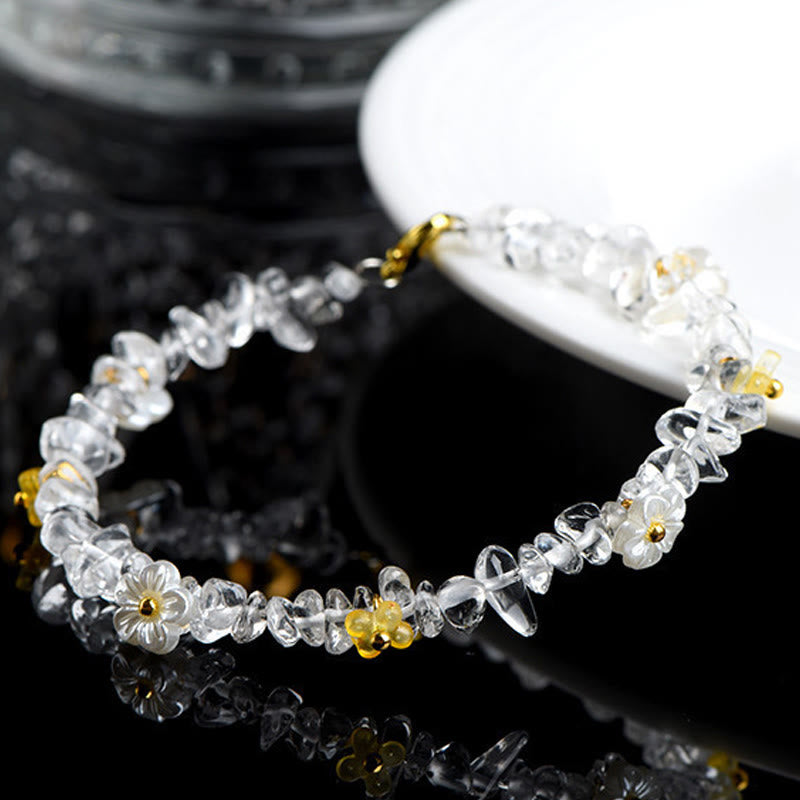 Buddha Stones Bracciale Serenity con Acquamarina Naturale, Peridoto, Quarzo Fragola e Vari Cristalli - image 30
