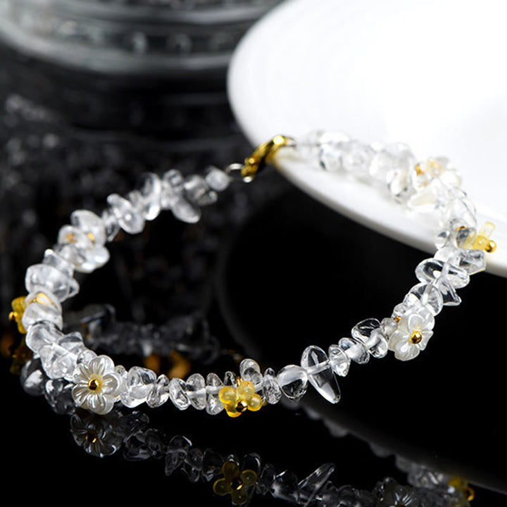 Buddha Stones Bracciale Serenity con Acquamarina Naturale, Peridoto, Quarzo Fragola e Vari Cristalli - image 30