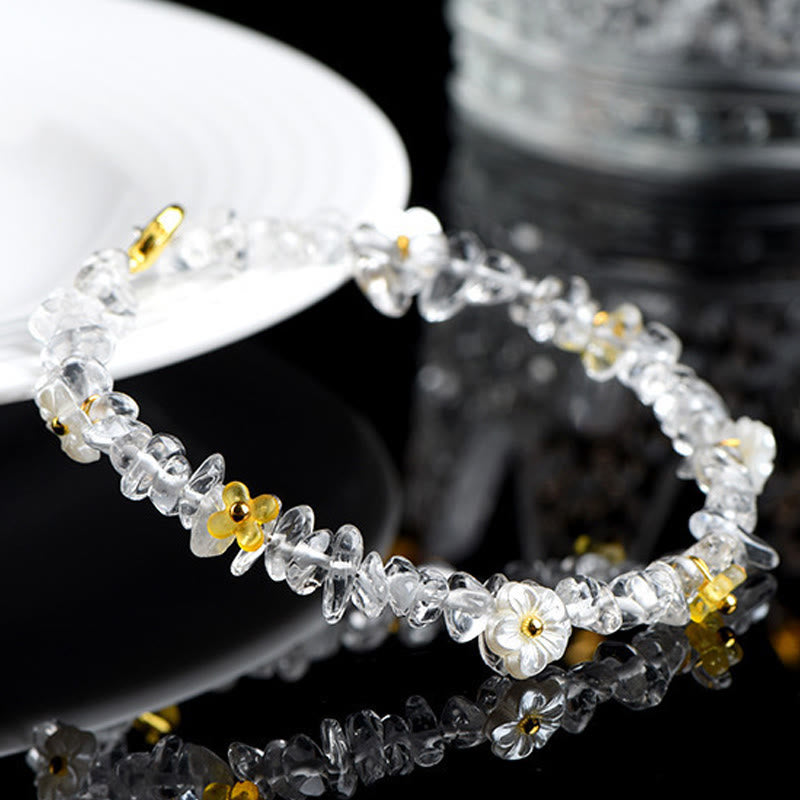 Buddha Stones Bracciale Serenity con Acquamarina Naturale, Peridoto, Quarzo Fragola e Vari Cristalli - image 32