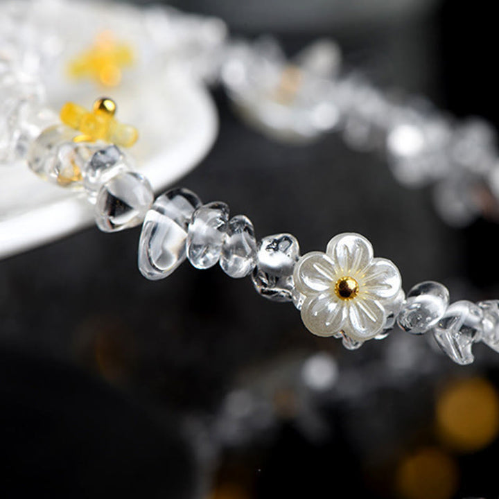 Buddha Stones Bracciale Serenity con Acquamarina Naturale, Peridoto, Quarzo Fragola e Vari Cristalli - image 33