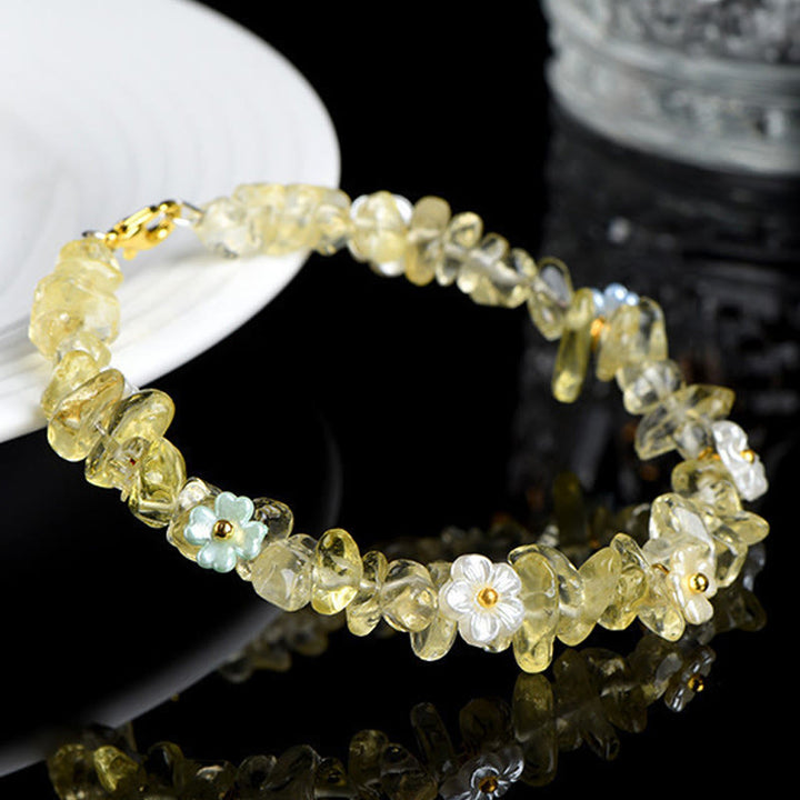 Buddha Stones Bracciale Serenity con Acquamarina Naturale, Peridoto, Quarzo Fragola e Vari Cristalli - image 20