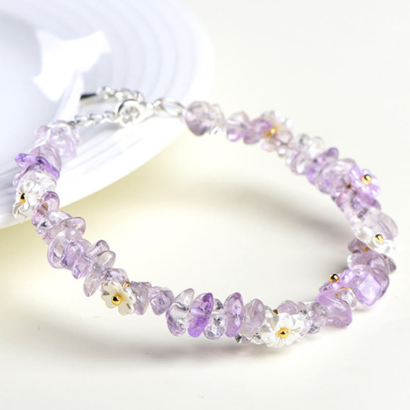 Buddha Stones Bracciale Serenity con Acquamarina Naturale, Peridoto, Quarzo Fragola e Vari Cristalli - image 43