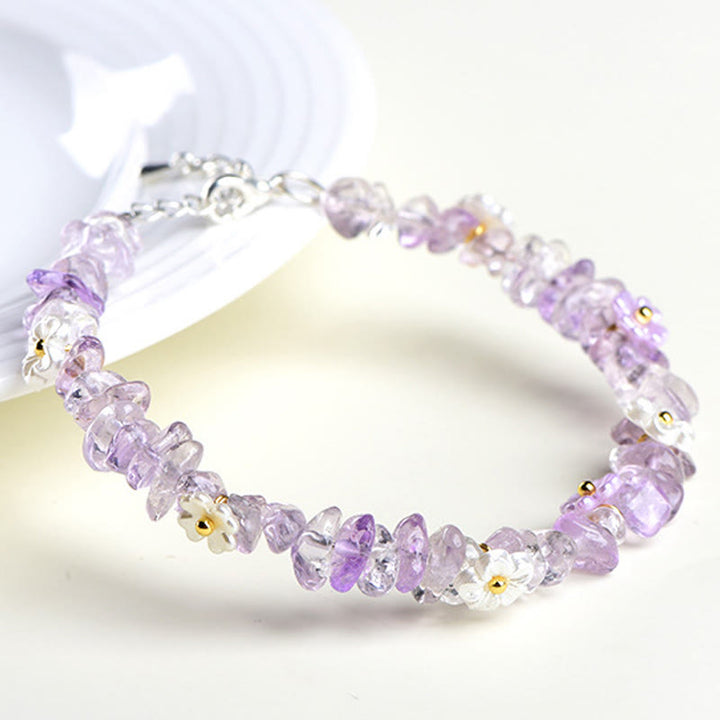 Buddha Stones Bracciale Serenity con Acquamarina Naturale, Peridoto, Quarzo Fragola e Vari Cristalli - image 43