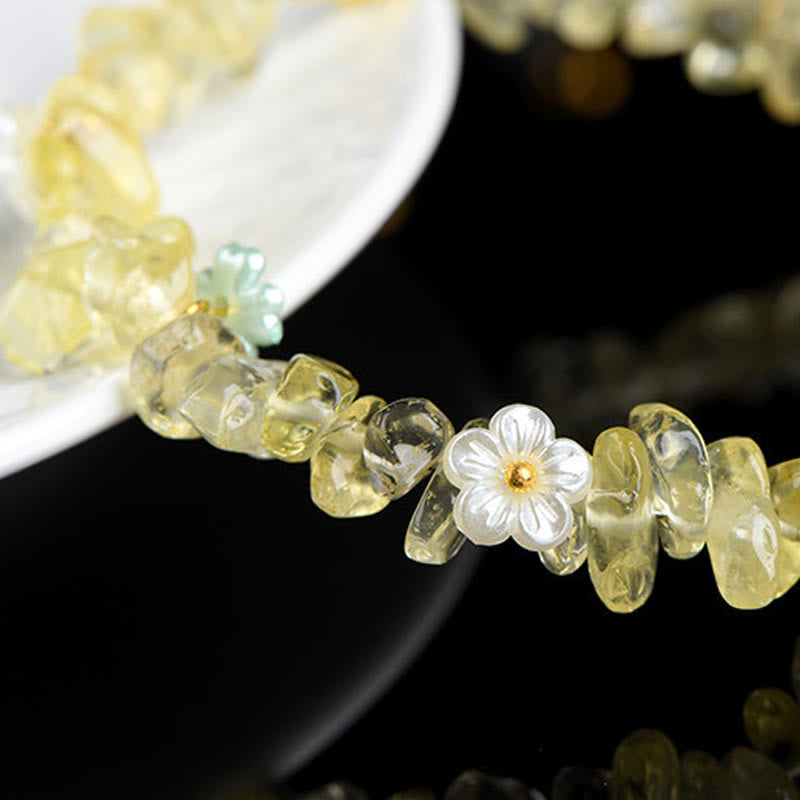 Buddha Stones Bracciale Serenity con Acquamarina Naturale, Peridoto, Quarzo Fragola e Vari Cristalli - image 21