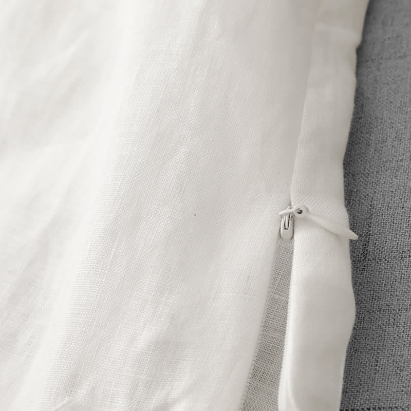 Buddha Stones Gilet da donna senza maniche in cotone con colletto alla coreana e inserti in pizzo a forma di rana cinese. - image 16