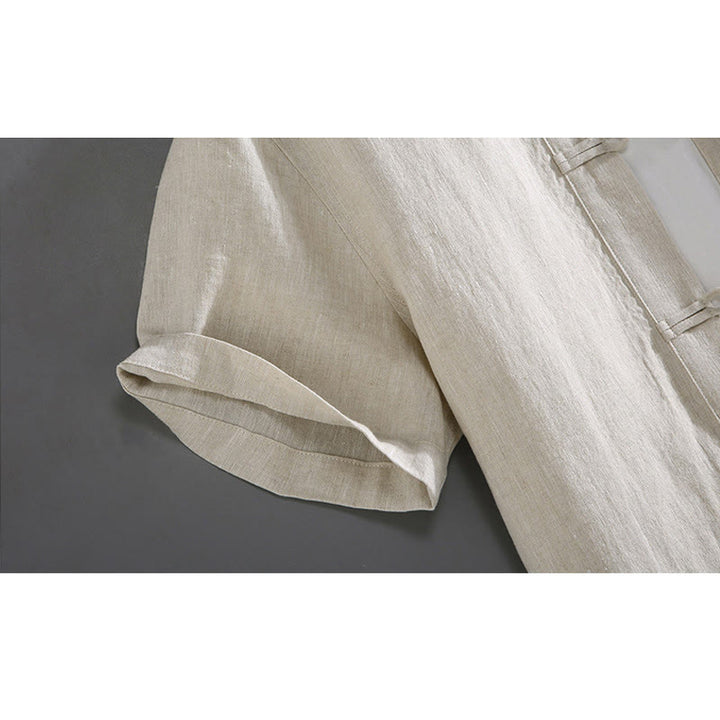 Abito Tang vintage con bottoni a rana cinesi e tasche, modello vintage con Buddha Stones. - image 2