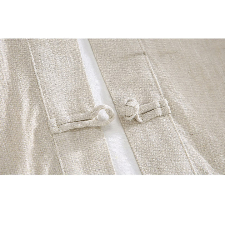 Abito Tang vintage con bottoni a rana cinesi e tasche, modello vintage con Buddha Stones. - image 5