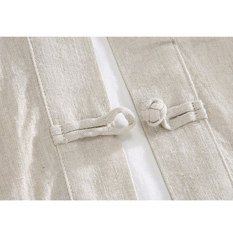 Abito Tang vintage con bottoni a rana cinesi e tasche, modello vintage con Buddha Stones. - image 3