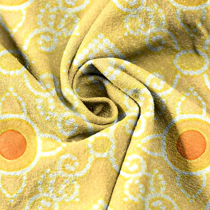Buddha Stones Pantaloni da donna in puro cotone con elastico in vita e tasche, fantasia a pois e motivi geometrici a rombi. - image 5