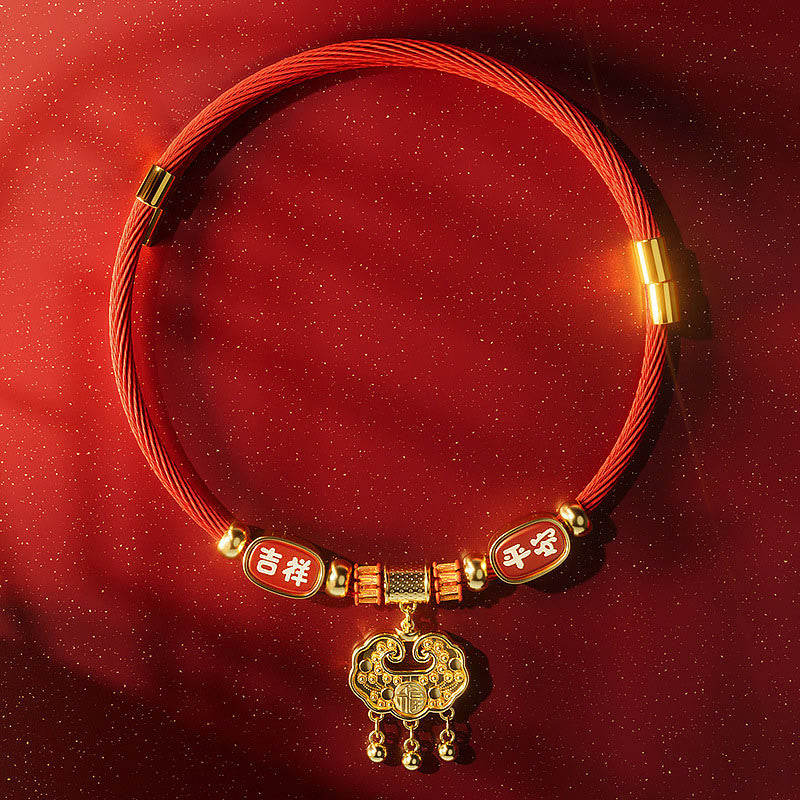 Buddha Stones Collare regolabile per cani e gatti con perline rosse e scritta "Fu Character Luck". - image 1