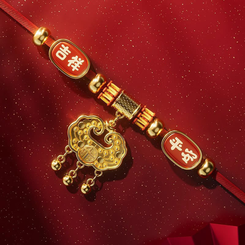 Buddha Stones Collare regolabile per cani e gatti con perline rosse e scritta "Fu Character Luck". - image 13