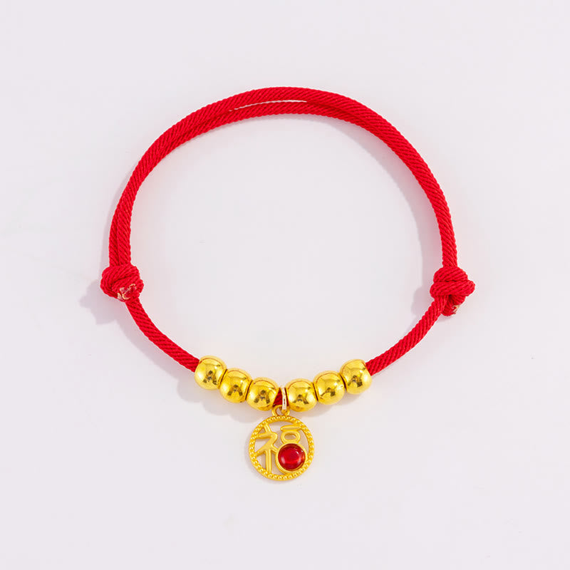 Buddha Stones Collare regolabile per cani e gatti con perline rosse e scritta Yuanbao Fu, simbolo di protezione per animali domestici. - image 10