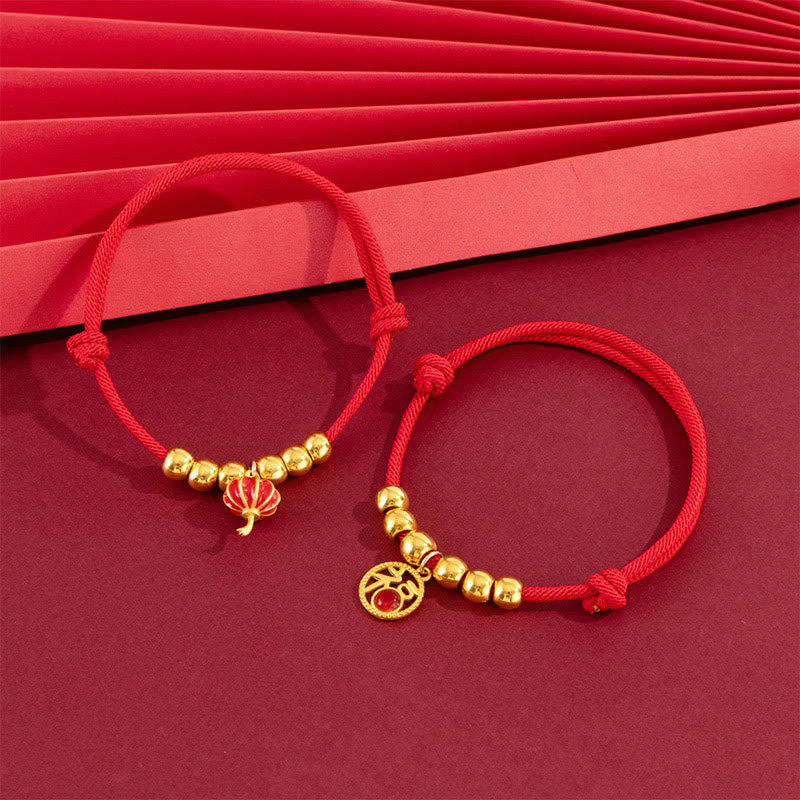 Buddha Stones Collare regolabile per cani e gatti con perline rosse e scritta Yuanbao Fu, simbolo di protezione per animali domestici. - image 13