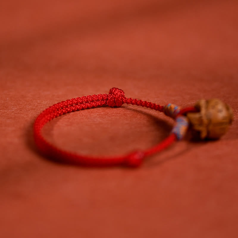 Buddha Stones Collare per cani e gatti con cordino intrecciato rosso pesca, regolabile e resistente. - image 11