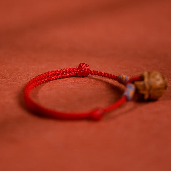 Buddha Stones Collare per cani e gatti con cordino intrecciato rosso pesca, regolabile e resistente. - image 11