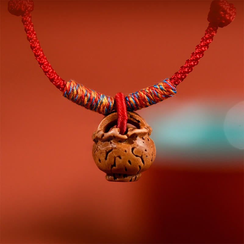 Buddha Stones Collare per cani e gatti con cordino intrecciato rosso pesca, regolabile e resistente. - image 14
