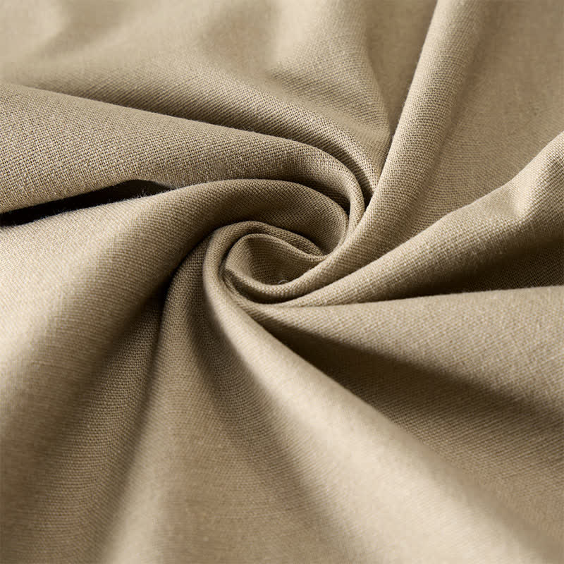 Buddha Stones Pantaloni da donna a gamba larga, corti, in cotone, con coulisse e tasche, ideali per il tragitto casa-lavoro. - image 10