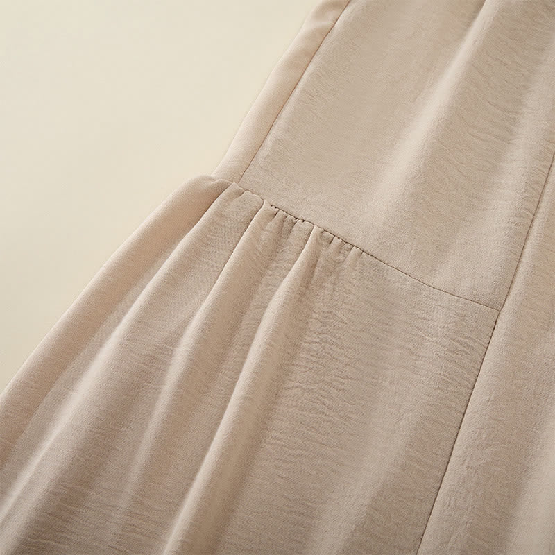 Buddha Stones Pantaloni da donna estivi a gamba larga, lunghi fino alla caviglia, con vita alta elasticizzata. - image 2