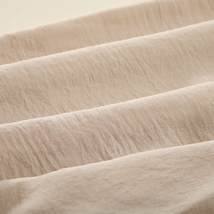 Buddha Stones Pantaloni da donna estivi a gamba larga, lunghi fino alla caviglia, con vita alta elasticizzata. - image 3