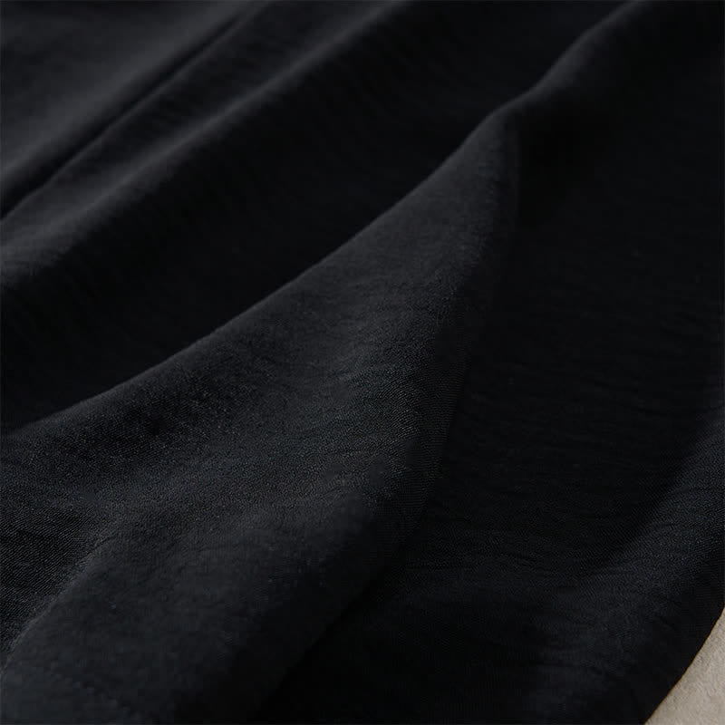 Buddha Stones Pantaloni da donna estivi a gamba larga, lunghi fino alla caviglia, con vita alta elasticizzata. - image 8