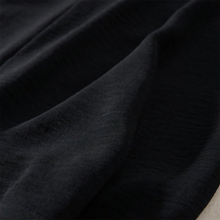 Buddha Stones Pantaloni da donna estivi a gamba larga, lunghi fino alla caviglia, con vita alta elasticizzata. - image 8