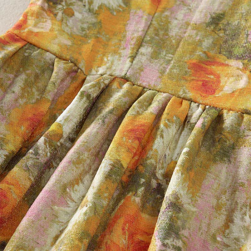 Abito midi casual in cotone senza maniche con tasche, stile Buddha Stones , fatto a mano, in tinta unita - image 21