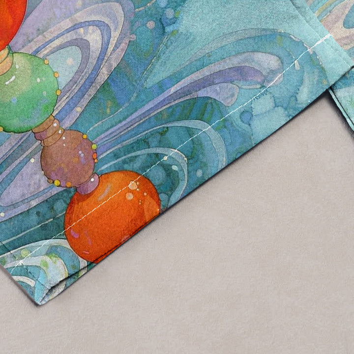 Buddha Stones Pantaloni da donna in cotone con coulisse in vita e motivo floreale, con tasche. - image 1