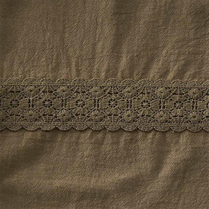 Buddha Stones Pantaloni capri da donna a vita alta, affusolati, con design retrò in pizzo e patchwork, con tasche, perfetti per l'estate. - image 18