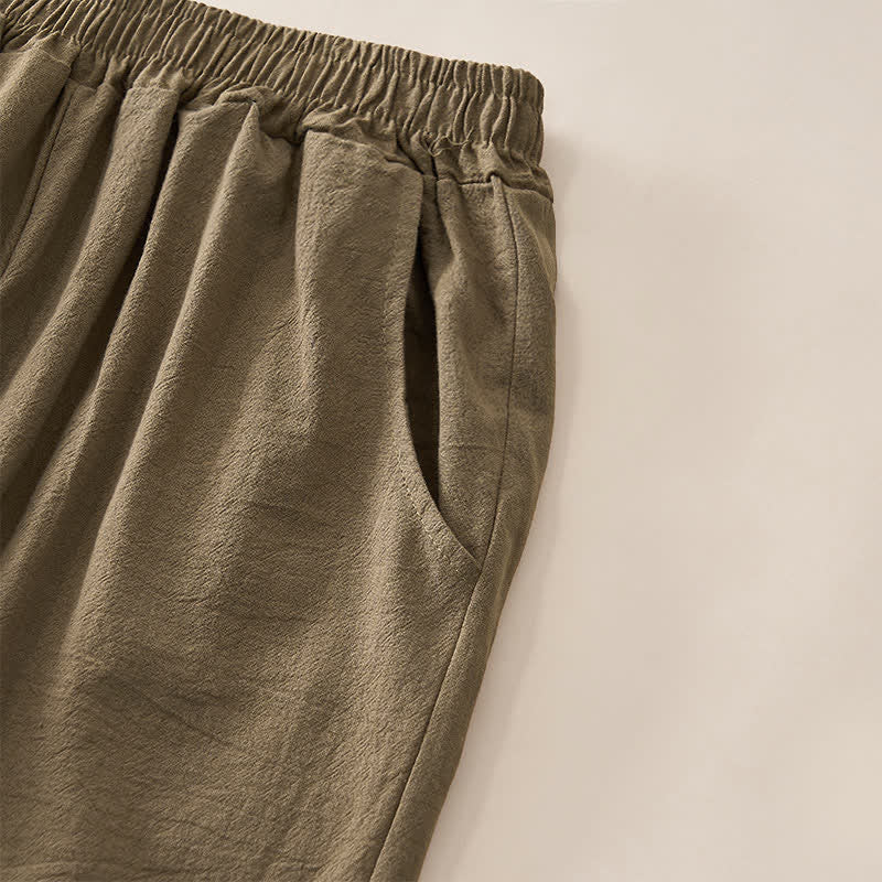 Buddha Stones Pantaloni capri da donna a vita alta, affusolati, con design retrò in pizzo e patchwork, con tasche, perfetti per l'estate. - image 17