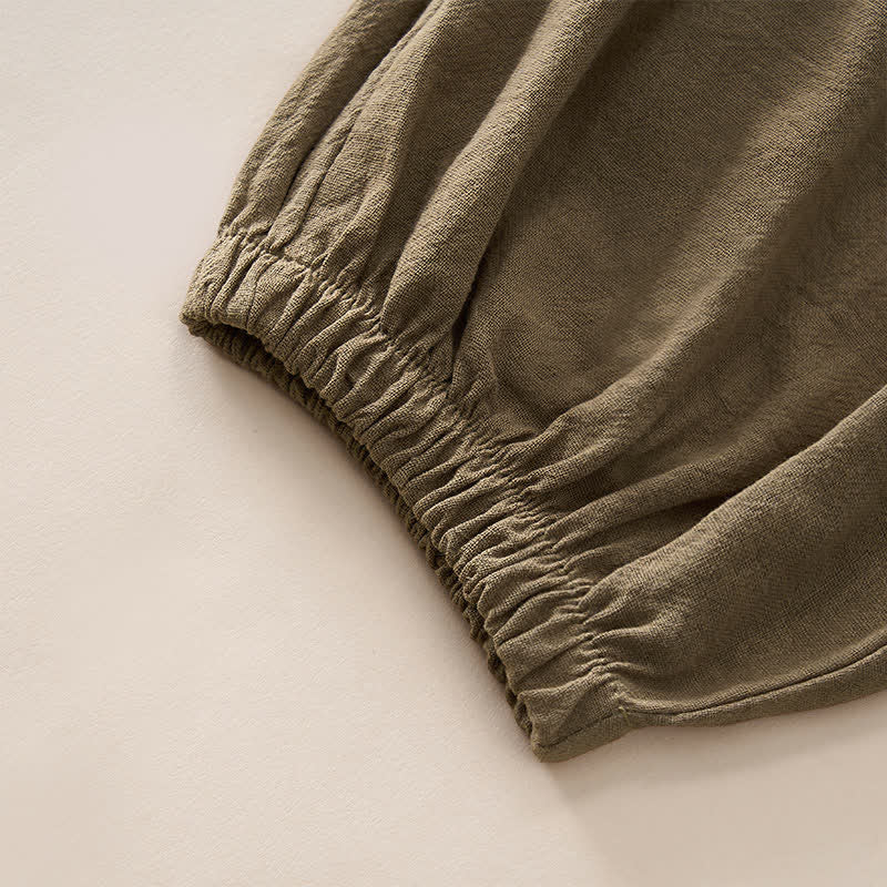 Buddha Stones Pantaloni capri da donna a vita alta, affusolati, con design retrò in pizzo e patchwork, con tasche, perfetti per l'estate. - image 19