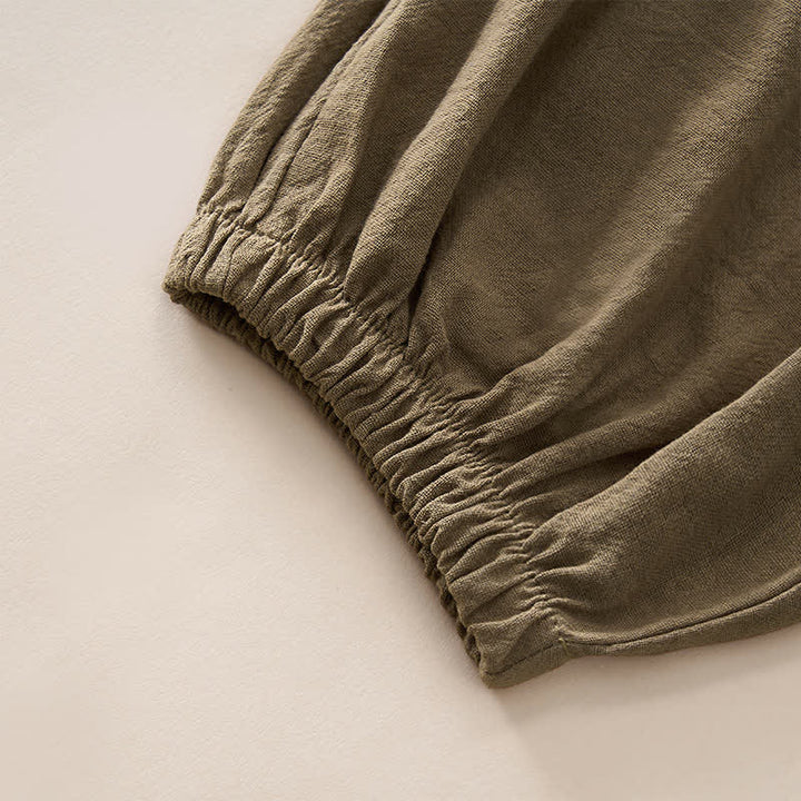 Buddha Stones Pantaloni capri da donna a vita alta, affusolati, con design retrò in pizzo e patchwork, con tasche, perfetti per l'estate. - image 19