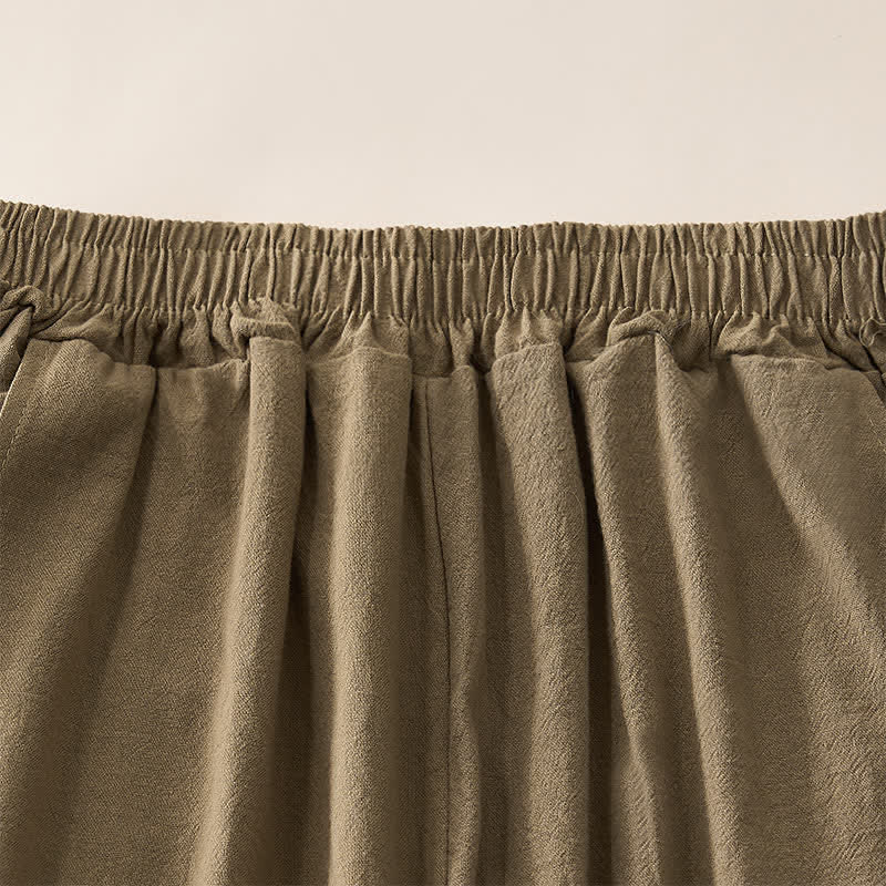 Buddha Stones Pantaloni capri da donna a vita alta, affusolati, con design retrò in pizzo e patchwork, con tasche, perfetti per l'estate. - image 16