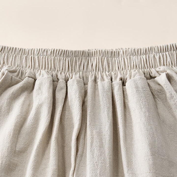 Buddha Stones Pantaloni capri da donna a vita alta, affusolati, con design retrò in pizzo e patchwork, con tasche, perfetti per l'estate. - image 2