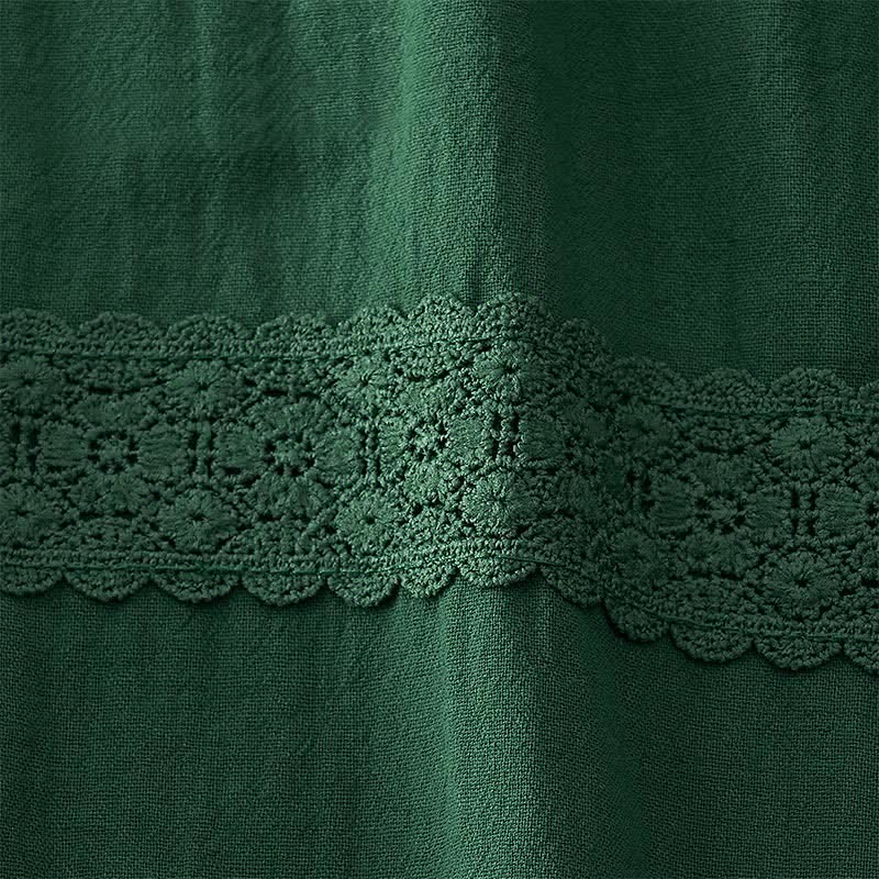 Buddha Stones Pantaloni capri da donna a vita alta, affusolati, con design retrò in pizzo e patchwork, con tasche, perfetti per l'estate. - image 11