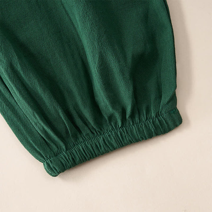 Buddha Stones Pantaloni capri da donna a vita alta, affusolati, con design retrò in pizzo e patchwork, con tasche, perfetti per l'estate. - image 13