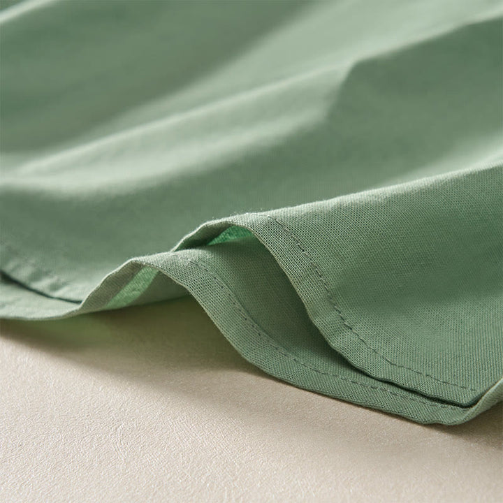 Buddha Stones Abito estivo da donna a trapezio, lunghezza al ginocchio, con maniche corte e fiocco in vita, con pieghe. - image 15