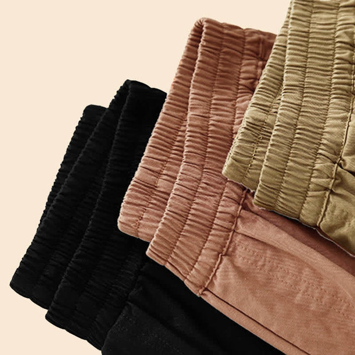 Buddha Stones Pantaloni corti da donna estivi in ​​cotone con elastico in vita e tasche. - image 20