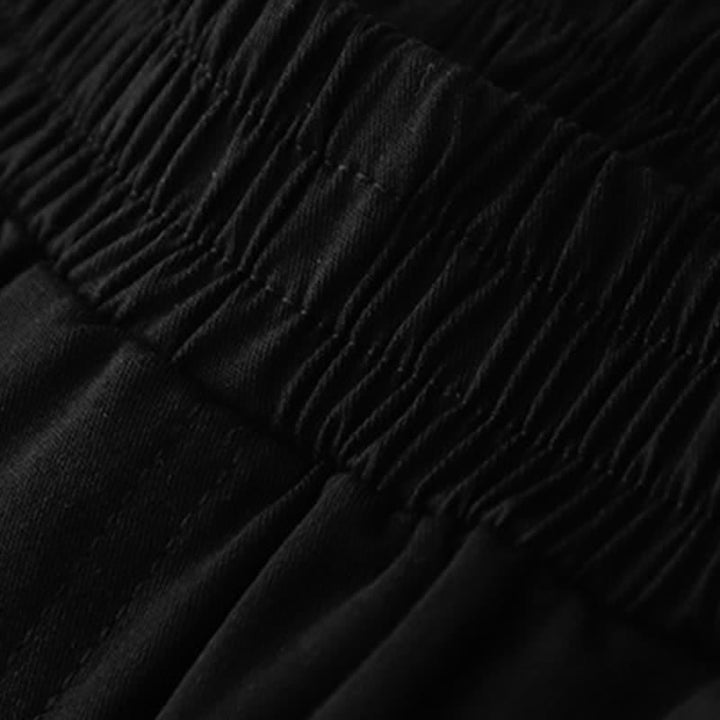 Buddha Stones Pantaloni corti da donna estivi in ​​cotone con elastico in vita e tasche. - image 11