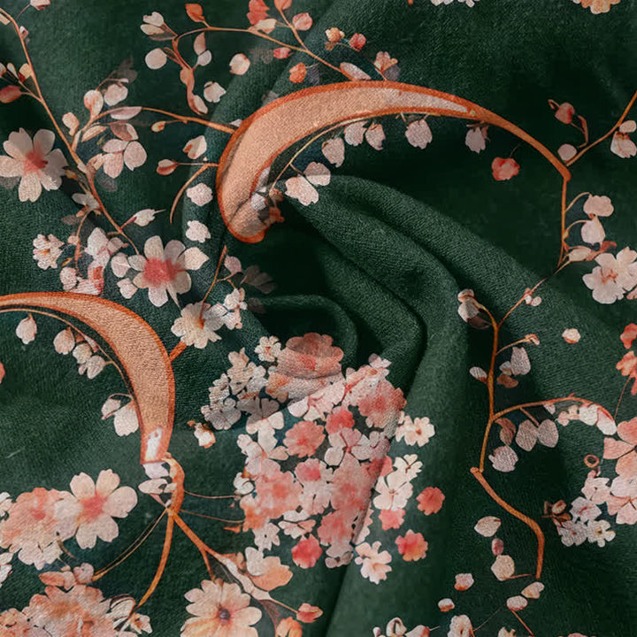 Buddha Stones Camicia da uomo Henley a maniche corte con mezza abbottonatura, rosa, in cotone e fantasia floreale. - image 14