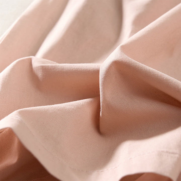 Buddha Stones Pantaloni estivi da donna a gamba larga, corti, con pieghe e elastico in vita, con tasche. - image 6