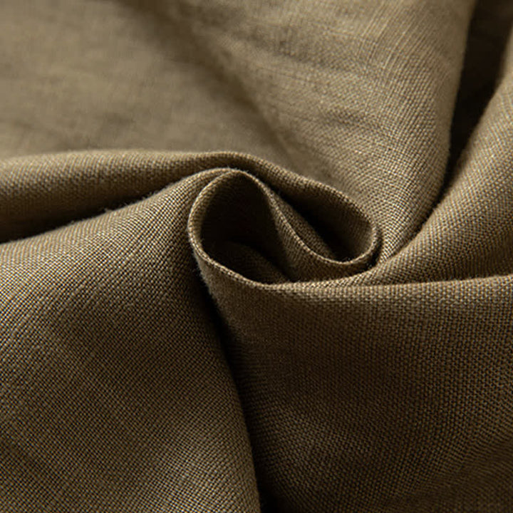 Buddha Stones Pantaloni lunghi da donna primaverili a gamba larga con vita alta elasticizzata e tasche laterali - image 8