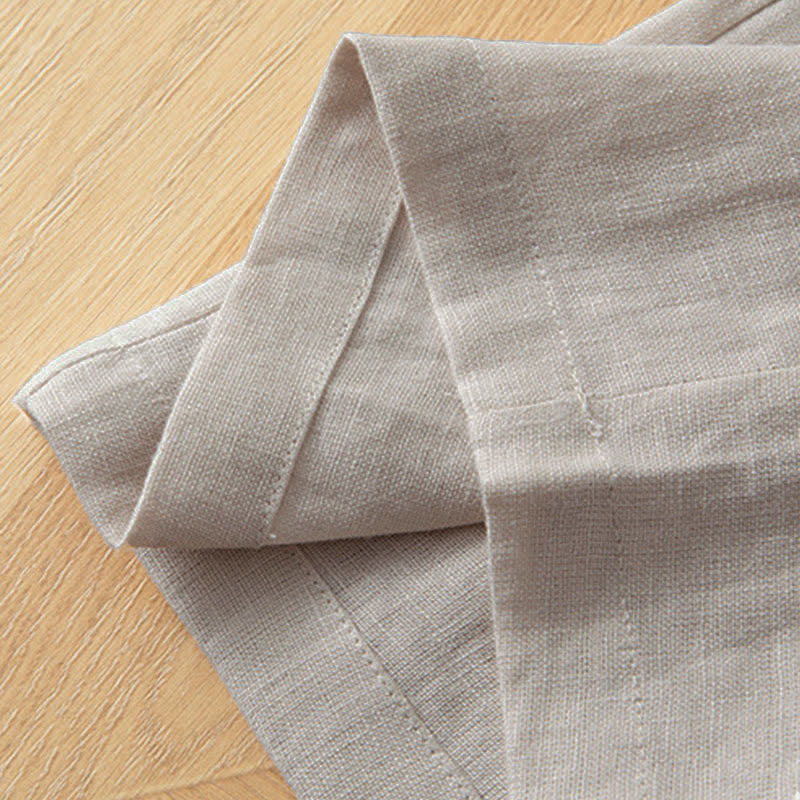 Buddha Stones Pantaloni lunghi da donna primaverili a gamba larga con vita alta elasticizzata e tasche laterali - image 27