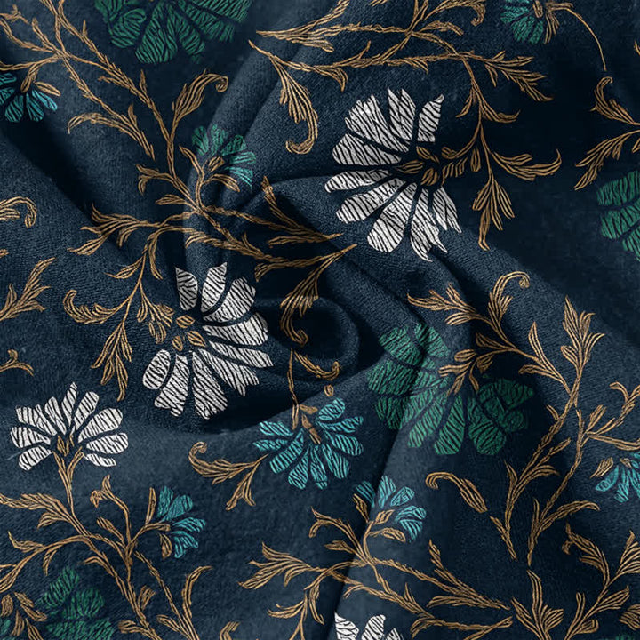Buddha Stones Pantaloni da donna in cotone con coulisse in vita e tasche, modello Flowersl Vine. - image 7