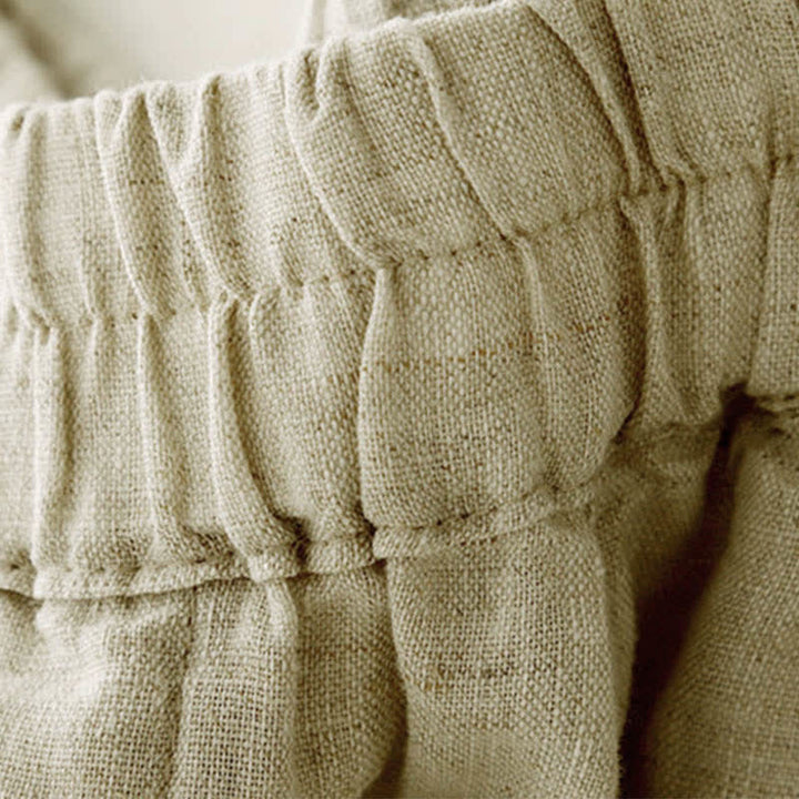 Buddha Stones Pantaloni estivi da donna in lino, affusolati e con tasche - image 14
