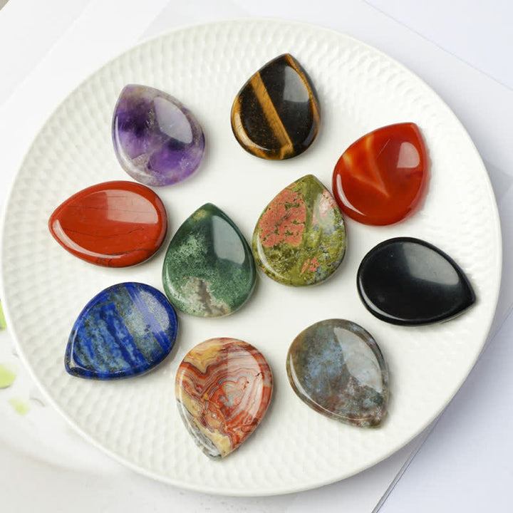 Buddha Stones Pietra protettiva antistress a forma di goccia, decorazione in cristallo 34*26*7,8 cm - image 31