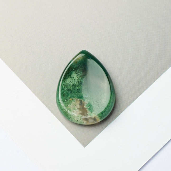 Buddha Stones a forma di goccia, pietra protettiva antistress, decorazione in cristallo 45*35*8mm - Agata muschiata - 45*35*8mm - image 28