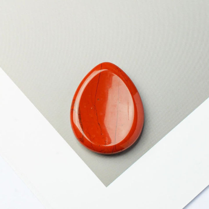 Buddha Stones a forma di goccia, pietra protettiva antistress, decorazione in cristallo 45*35*8mm - Diaspro rosso - 45*35*8mm - image 18
